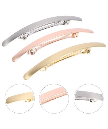 Lurrose 6x Automatic Hair Clips - Stylish Ponytail Accessories in Gold Silver & Rose Gold for Daily Wear | International Shipping Available - Buy Online on GoSupps.com
