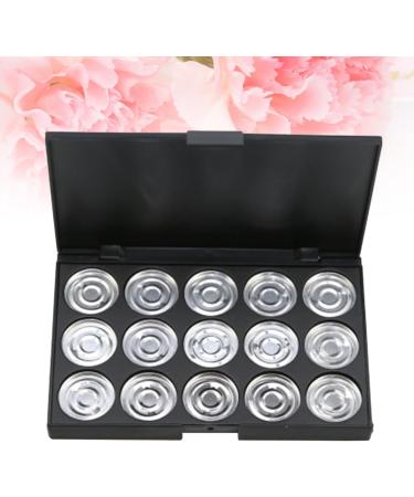 SOESFOUFU 15 Empty Eyeshadow Palette Empty Eyeshadow Case Empty Cosmetic Travel Cosmetic Case Silver - Buy Online on GoSupps.com