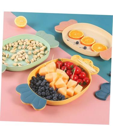 Alipis 3pcs Dried Fruit Plate Food Tray Home Decor Serving Bowl Plastic Cupcake Tray Candy Desktop Disk - Buy Online on GoSupps.com