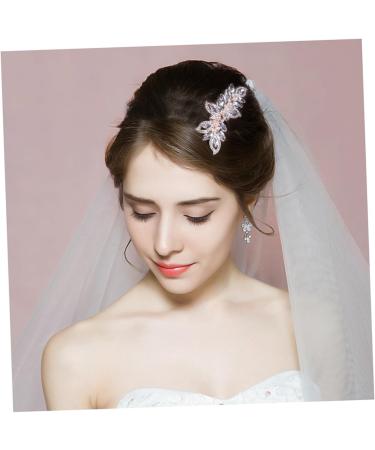 FRCOLOR 1PC Pearl Hair Comb Hair Comb pin women crystal Hair Comb Clips Wedding Headpieces bling hair Tiara diamond Hair Comb bridal headpiece Wedding Hair Comb fine bride hair accessories - Buy Online on GoSupps.com