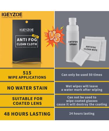3 Pack Anti-Fog Microfiber Cloth for Eyeglasses & Screens - Reusable Lens Wipes for Glasses Masks & Goggles | Perfect for Clear Vision - Buy Online on GoSupps.com