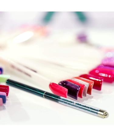 Desikixudy Pen Rhinestone Acrylic Handle Carving Painting Gel Nail Extension Manicure Liner Pen 05 - Buy Online on GoSupps.com
