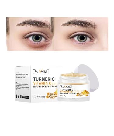 VANLOFE Turmeric Booster Eye Cream - 15 Gram Hydrating Eye Treatment Eye Cream Turmeric Under Eye Cream for Dark Circles Puffiness Bags Wrinkles Eye Lifting Tightening (1pc)