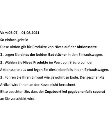 NIVEA DLRG Bath Towels Pack of 2 - Summer 2021 70x140 cm - Perfect for Beach & Pool - Buy Online on GoSupps.com