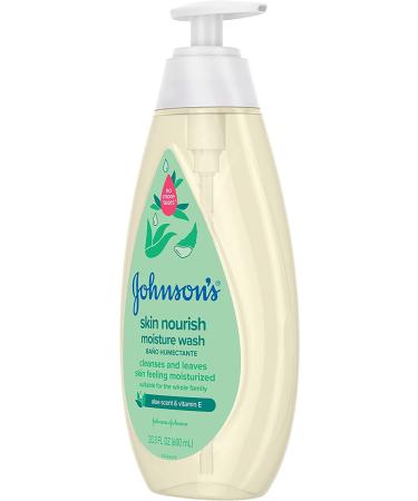Johnson's Skin Nourishing Moisture Baby Body Wash - Aloe & Vitamin E, Hypoallergenic, Tear-Free & Paraben-Sulfate-Free - 20.3 fl. oz - Buy Online on GoSupps.com