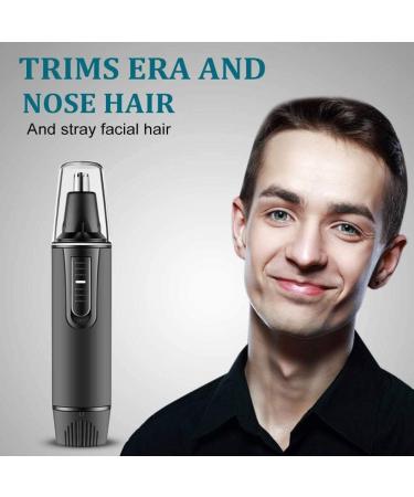 Nose Hair Trimmer - Professional Painless Ear & Nose Hair Trimmer for Men & Women | Waterproof Dual Edge Blades 3-in-1 Facial & Eyebrow Trimmer - Buy Online on GoSupps.com