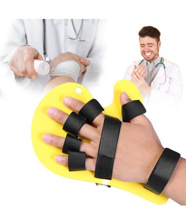 Finger Orthotics Extended Type Fingerboard Stroke Hand Splint Training Support(Yellow)
