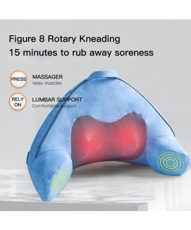 Rfkij Massaggiatore Elettrico Shiatsu - Massaggio a 2 Livelli Caldo 40 C Impastamento per Schiena e Parte Bassa - Buy Online on GoSupps.com