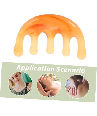 iplusmile 2 pi ces Peigne de Massage R sine Gua Sha Stimulateur Manuel pour Outil Relaxant pour Am lioration Teint Peigne T te Apaisant et - Buy Online on GoSupps.com
