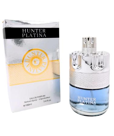 Hunter Platina EDP 100 ml Pour Homme Eau de Parfum 3.4 FL. Oz. Woody Spicy fragrance for men.