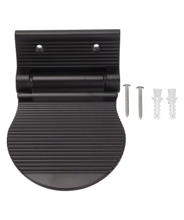 Gernie Shaving Pedestal Foot Stand - Alloy Shoe Shine & Foot Rub Brush Holder (Black) | International Shipping Available - Buy Online on GoSupps.com