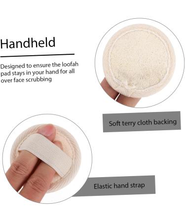 FOMIYES 2 Sets Loofah Face Wash Beauty Natural Loofa Women Cleaning Pads Reusable Facial Pads Loofah Puff Facial Sponge Round Makeup Depotting Kit Miss Makeup Remover Accessories - Buy Online on GoSupps.com