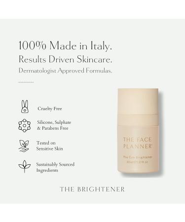 The Brightener - Restorative Eye Cream for Dark Circles and Puffiness | Dermatologist-Approved Formula | Made in Italy | Hydrating Eye Cream for Sensitive Skin - Buy Online on GoSupps.com