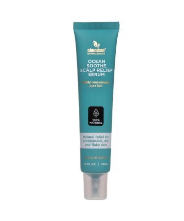 Ocean Soothe Scalp Relief Serum with Highly Concentrated Magnesium Salt for Dry and Flaky Skin Quick Absorption All Natural and Fragrance-Free Leave-In Scalp Treatment 50mL
