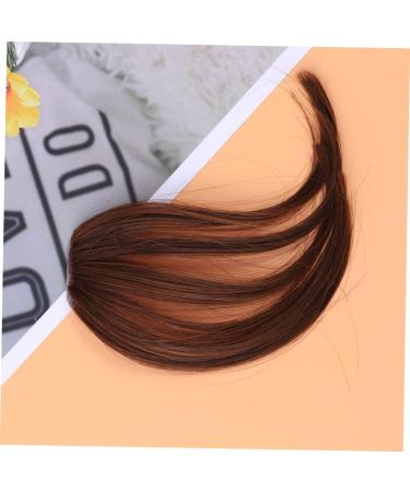 DOITOOL Woman Hair Bang Turneric Hair Bangs Clip Bridesmaid Scrunchies Body Wash Mittens Foam Curlers for Hair Eye Patches for Adults Tassles Fringe Front Hair Bangs Tassel Clip Conjoined medium Brown - Buy Online on GoSupps.com