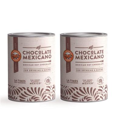 Mexican Hot Chocolate, 8 Ounce (Pack of 2), Authentic Mexican Style Hot Chocolate Mix with Organic Cacao Beans and Cinnamon by La Monarca Bakery