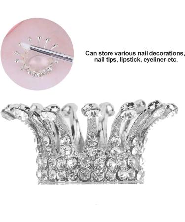 Nail Art Pen Holder Nail Art Pen Holder for Nail Brush Exquisite Gold Plated Pearl Crown Typed Pen Displayer Stand (Type2) - Buy Online on GoSupps.com
