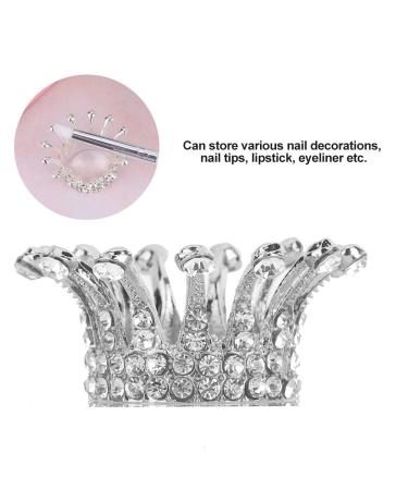 Shop Crown Design Makeup Storage Box - 3 Types Nail Art Brush Holder Set | International Shipping Available - Buy Online on GoSupps.com