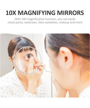 CALLARON 10X Magnifying Round Suction Cup Mirror for Makeup, Shower & Travel - Bathroom Vanity Essential - Buy Online on GoSupps.com