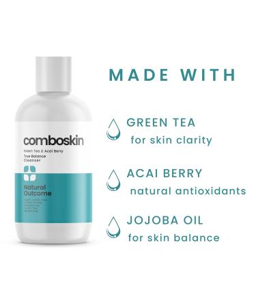 Combination Skin True Balance Facial Cleanser | Green Tea & Acai Berry Face Wash for Men & Women | Cruelty-Free Cleansing Gel | 8 oz - Buy Online on GoSupps.com
