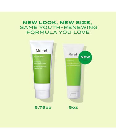 Murad Renewing Cleansing Cream - Age-Defying Gentle Face Wash with Lactic Acid & Vitamin E for Luxurious Smooth Skin - Apricot Starflower and Peptides to Clean & Nourish Dry Skin & Wrinkles 5 Fl Oz (Pack of 1) - Buy Online on GoSupps.com