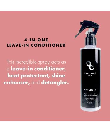Everlong Untangle Leave-in Conditioner Detangler Spray | Keratin Argan & Jojoba Oil | Safe for All Hair Types Extensions & Wigs - International Shipping - Buy Online on GoSupps.com
