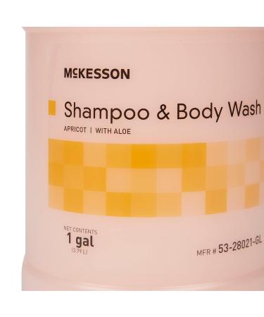 McKesson Body Wash and Shampoo - 1 Gallon Bulk Refill Full Body Wash with Aloe Apricot Scent - Sensitive Skin & Hair 2 in 1 Apricot 128 Fl Oz (Pack of 1) - Buy Online on GoSupps.com