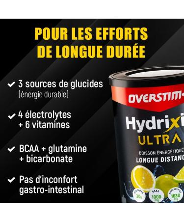 Overstim.s - Hydrixir Ultra Energy Drink (400g) - 3 carbohydrate sources - 4 electrolytes - 6 vitamins - BCAAs + Glutamine - - Buy Online on GoSupps.com