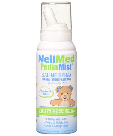 NeilMed Pediamist Pediatric Saline Spray, 2.53 Fl. Oz (Pack of 1) - Packaging May Vary