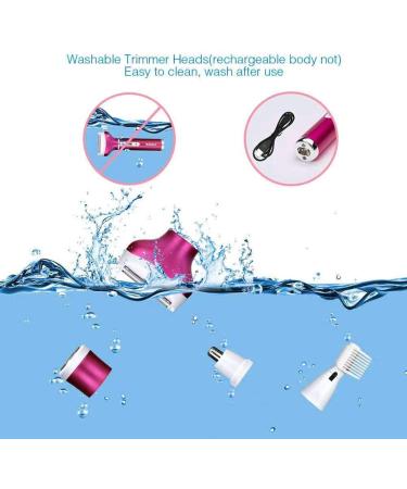 Nicoone 4-in-1 Women's Electric Razor Set | USB Rechargeable Painless Hair Removal | Bikini Trimmer with 4 Attachments - Buy Online on GoSupps.com