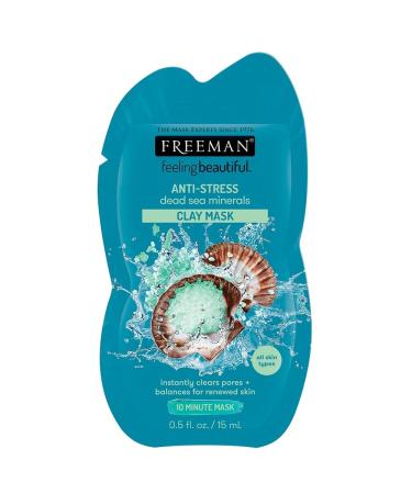 FREEMAN Anti-Stress Dead Sea Minerals Clay Mask Moisturizing Provides Mineral For Renewed Skin