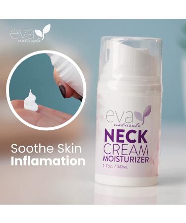 Eva Naturals Neck Firming Cream - Tighten & Lift Sagging Skin - Face & Double Chin Tightening Cream (1.7 oz) - Buy Online on GoSupps.com
