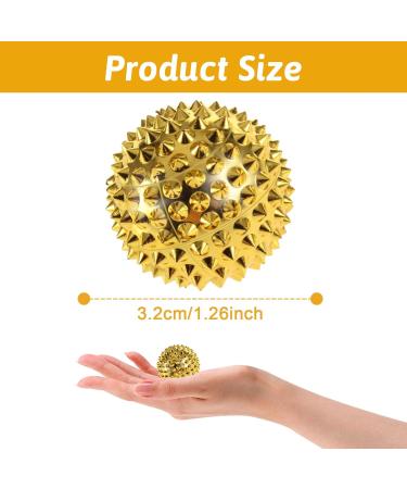 Buy Hedgehog Massage Balls - Magnetic Acupressure for Back Legs Feet & Hands - 2 Pieces Golden - Buy Online on GoSupps.com