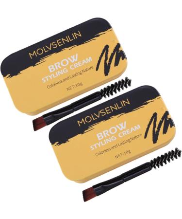 Healvian 2 Pcs Eyebrow Styling Cream Eyebrow Wax Stick Eyebrow Wax Pen Clear Brow Wax Brow Taming Wax - Buy Online on GoSupps.com