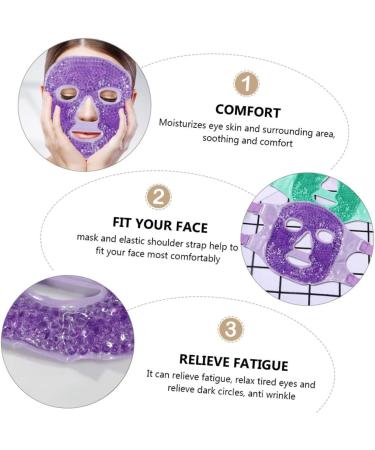 Angoily Ice Beauty Ice Gel Reusable Allergies Relief Anti-Wrinkle Anti-Aging Cooling Facial Hot Cold Cosmetic Big PVC Purple - Buy Online on GoSupps.com