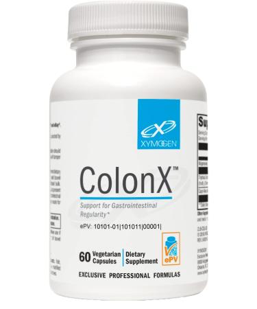 XYMOGEN ColonX - Supports GI Motility, Stool Bulk, Digestion, Assimilation, and Elimination - Triphala Supplement with Magnesium Citrate, Cape Aloe (60 Capsules)