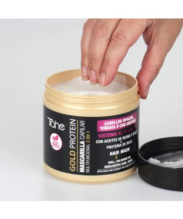 Tahe Gold Protein 3 in 1 Hair Mask for Colored or Highlighted Hair (400 ml (Pack of 1)) - Buy Online on GoSupps.com