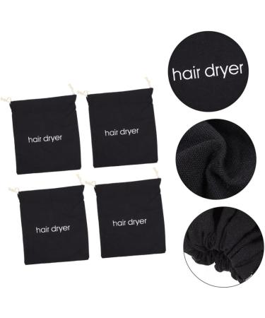 HAPINARY 12 Pcs Hair Dryer Storage Bag Travel Organizer Pouch Drawstring Storage Bag Hair Bag Fabric Black - Buy Online on GoSupps.com