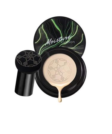 Mushroom Head Air Cushion CC Cream Gives You A Flawless Non-cakey Makeup and Concealing Experience Easy to Apply Thin Moist Lasting (Lvory)
