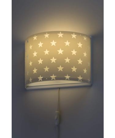 Buy Dalber Children's Wall Lamp | Grey Star Design | E27 | Perfect for Kids' Rooms - 81218L - Buy Online on GoSupps.com