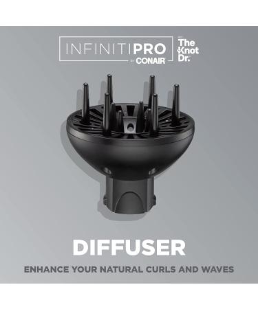 INFINITIPRO BY CONAIR The Knot Dr. Diffuser - Enhance Natural Curls/Waves, Compatible with Dryer Brushes - Buy Online on GoSupps.com