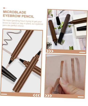 SOESFOUFU 2pcs Eyebrow Pencil Black Waterproof Eyebrow Pen Eyebrow Tool Liquid Eyebrow Pen Beard Pen Plastic - Buy Online on GoSupps.com