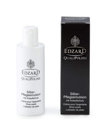 Edzard Qualipolish silver care emulsion (125 ml) Cleaner for jewelry coins & cutlery made of brass silver & gold - cleaning agent polish for care - silver pool for jewelry polish accommodation consumption 125 ml