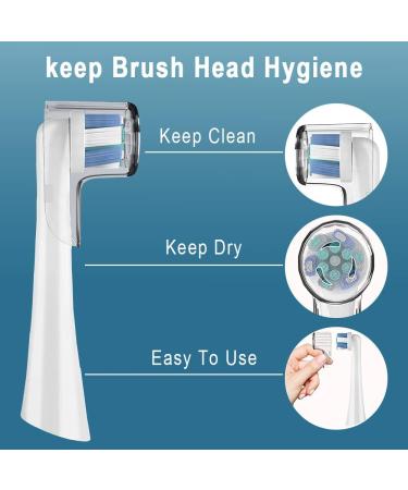 Cellena Toothbrush Covers Caps for Oral B iO Series Replacement Heads (6pcs) - Ultimate White/Clean/Gentle Care, Travel Protector - Buy Online on GoSupps.com