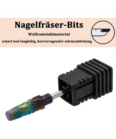 Bestgle 5-in-1 Cutter Bit Carbide Bit Nail Cutter Attachments for Acrylic Nails Professional 2.35 mm Electric Nail Drill Tungsten Steel Bits Manicure Pedicure Salon Tool - Buy Online on GoSupps.com