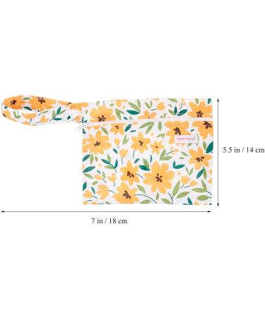 Heallily Floral Print Small Storage Bag Set - Tampon Holder & Organizer for Women | Sky Blue & Violet 2 Pieces - Buy Online on GoSupps.com