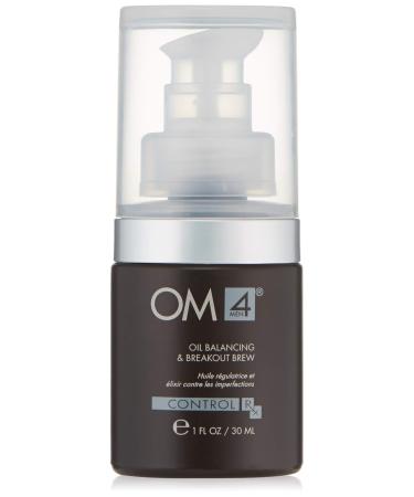 OM4 Control: Oil Balancing & Breakout Brew Serum- Mens Skincare with Salicylic Acid and St. John's Wort for oily combination skin