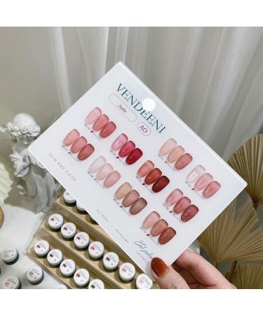 10 Colors/Set Gel Nail Polish Sequins Glitter Transparent UV Gel Varnish Colorful Purple Blue Nail Art Gel Lacquer - (Color: AA) - Buy Online on GoSupps.com