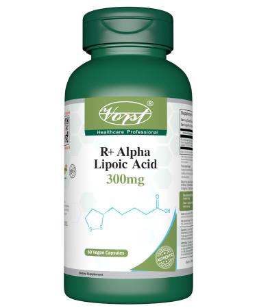 VORST R Alpha Lipoic Acid 300mg 60 Vegan Capsules | R ALA Powder Pills | Stabilized Antioxidant | Supports Nerve Health and Antioxidant Protection for Neuropathy | Maximum Bioavailability | 1 Bottle 60 count (Pack of 1)