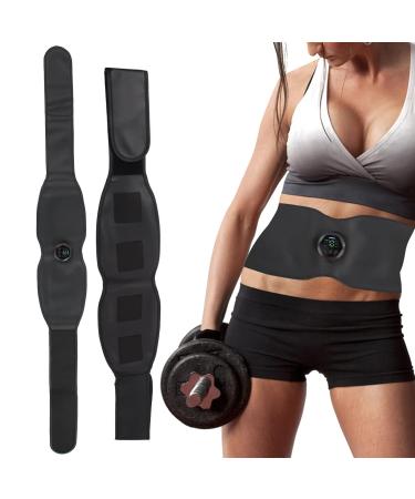 Cryfokt Electric Slimming Belt Portable ABS Stimulator with 6 Modes and 18 Levels Strengths Adjustable Weight Losing Abdominal Trainers Home Fitness Equipment for Men Women Training Device